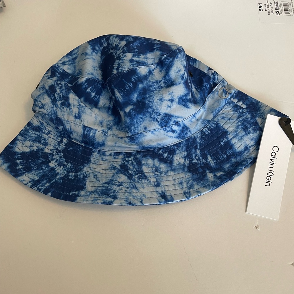 Calvin Klein Indigo Tie-Dye Bucket Hat NWT